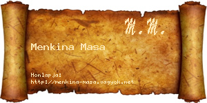 Menkina Masa névjegykártya